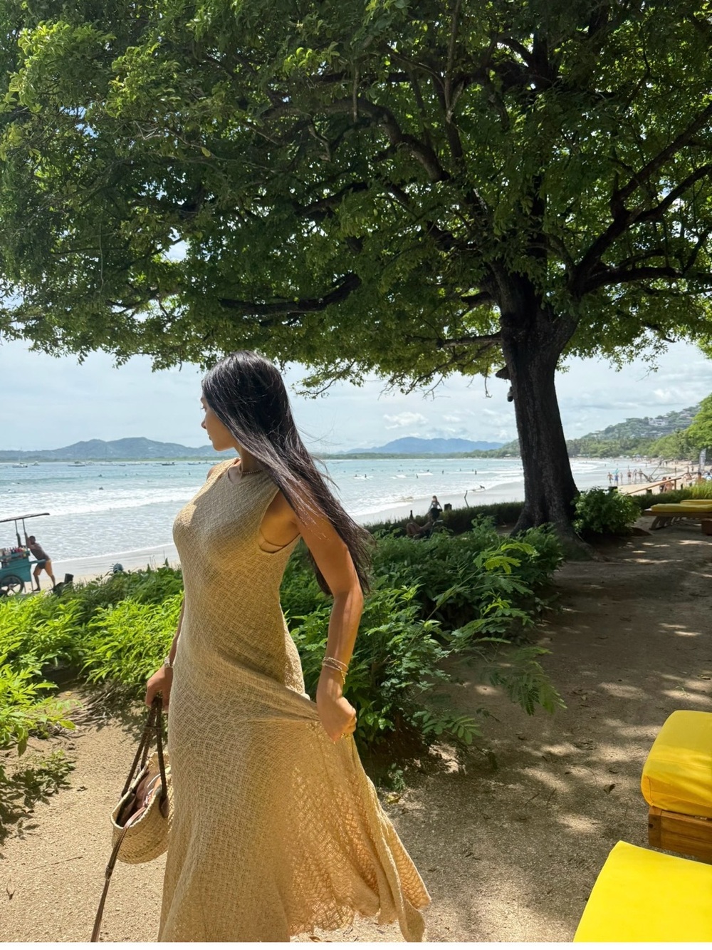 Zara Light Gold Sleeveless Knit Maxi Dress